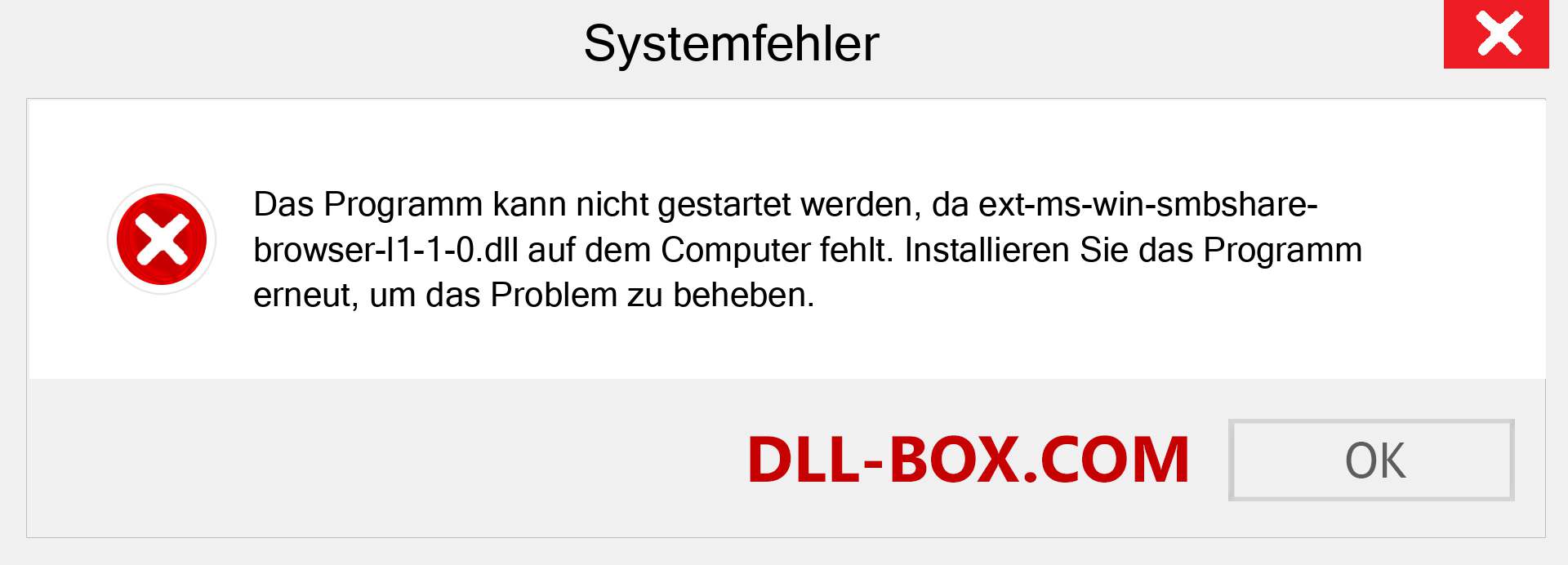 ext-ms-win-smbshare-browser-l1-1-0.dll-Datei fehlt?. Download für Windows 7, 8, 10 - Fix ext-ms-win-smbshare-browser-l1-1-0 dll Missing Error unter Windows, Fotos, Bildern